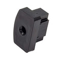 Del Ponti eindstuk 50×30 mm – Ø60 mm bol – Zwart