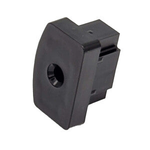 Del Ponti eindstuk 50×30 mm – Ø60 mm bol – Zwart