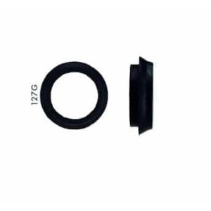 Bever kunststof ring zwart, voor slotkasten – Binnen 19,2 mm – Buiten 27,5 mm