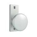 Bever draaibare poort klink met recht schild – Aluminium – 87 x 30 x 10 mm