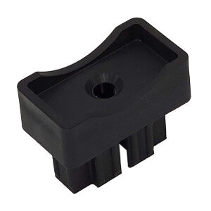 Del Ponti eindstuk Ø60 mm – 50×25 mm – Zwart